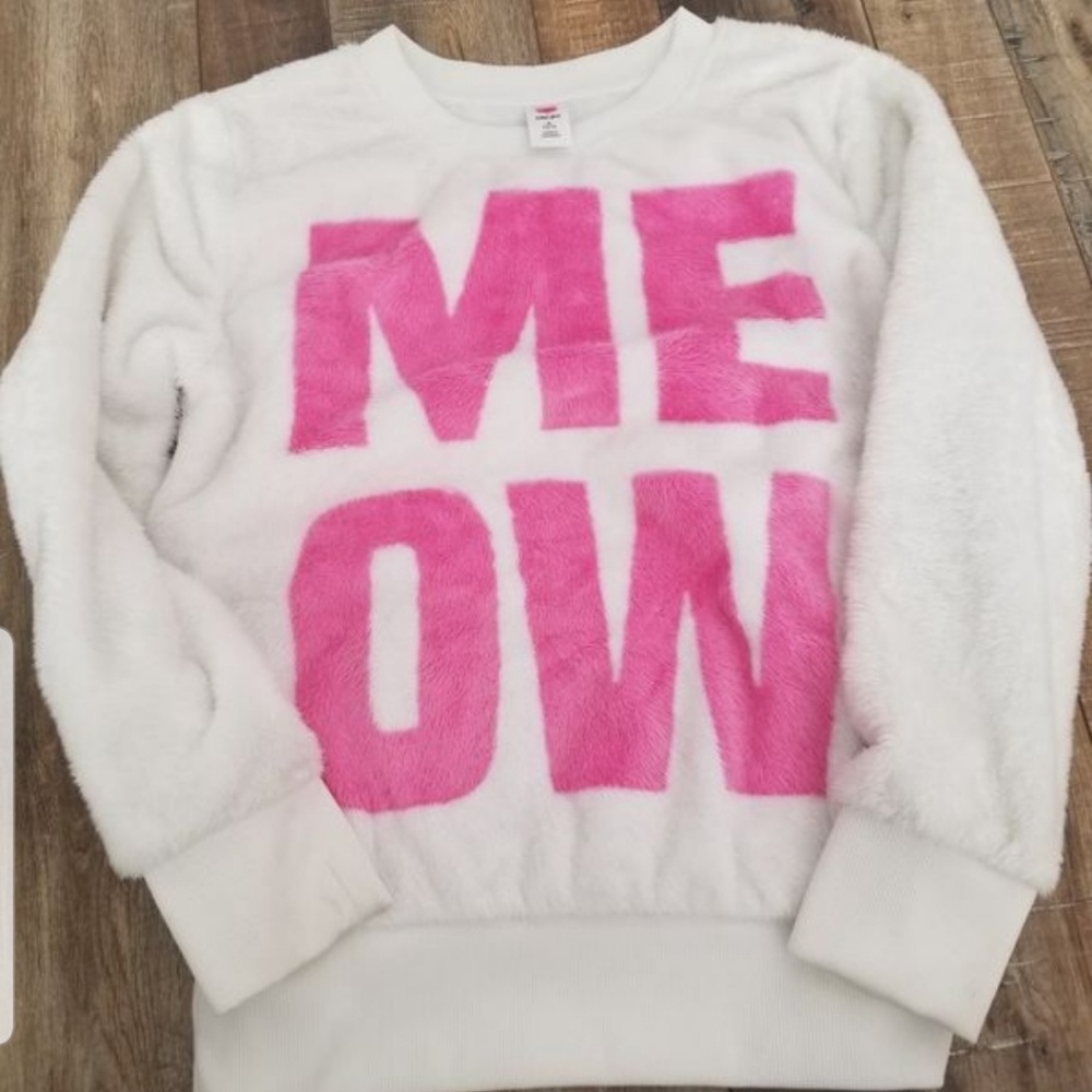 Girls meow sweater size 10/12